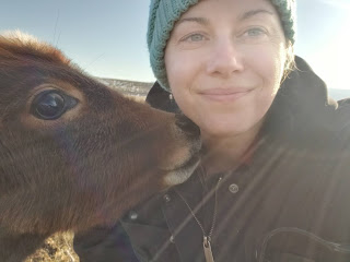 Meaghan and her favorite cow son